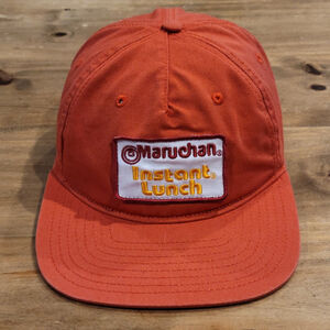 Maruchan Instant Lunch Ramen Noodle Hat Snapback Orange Mad Engine One Size